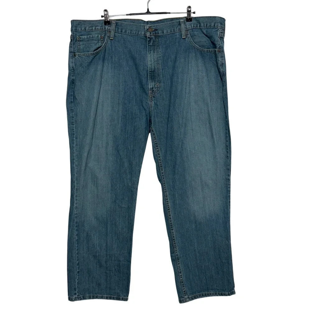 Levis 559 Jeans Mens 46x30 Blue Denim Relaxed Fit Straight Leg Workwear Casual
